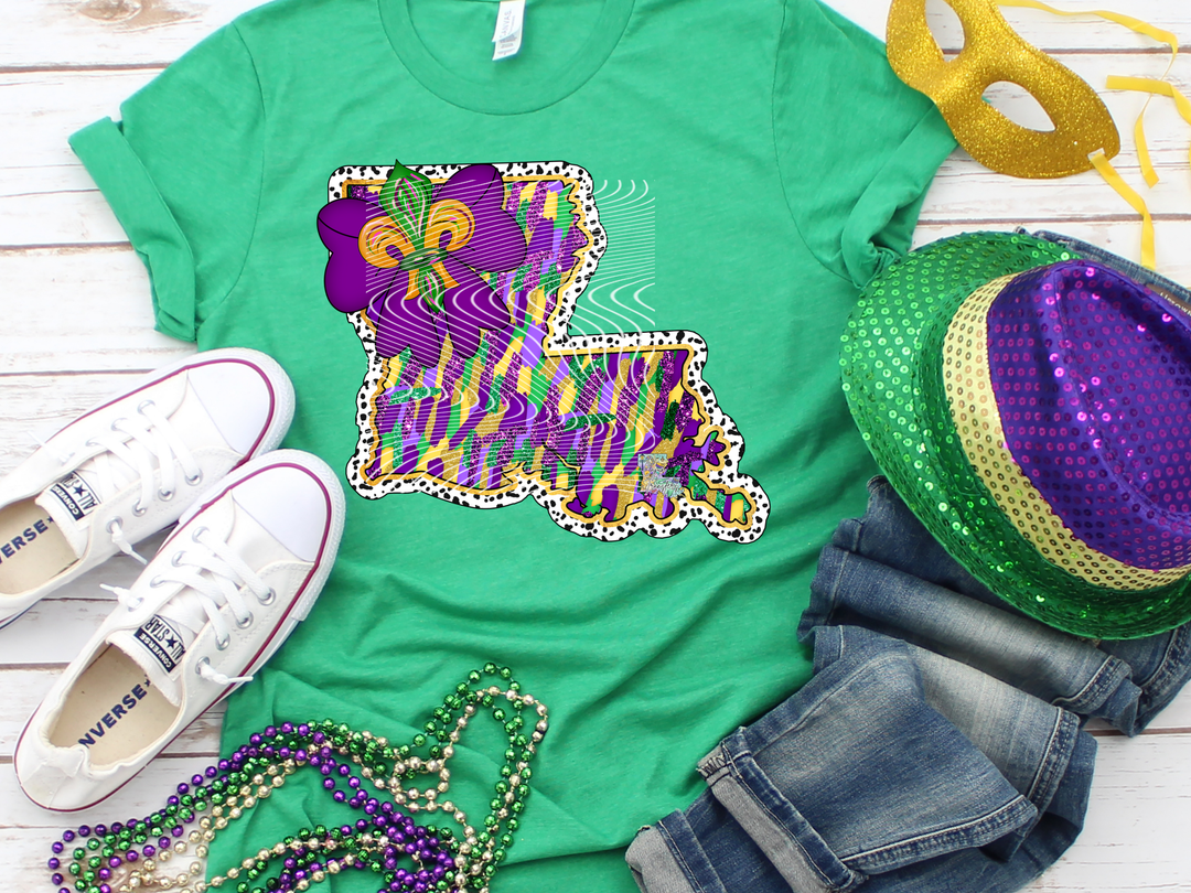 Mardi Gras Brush Strokes