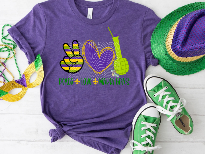 Peace Love Mardi Gras