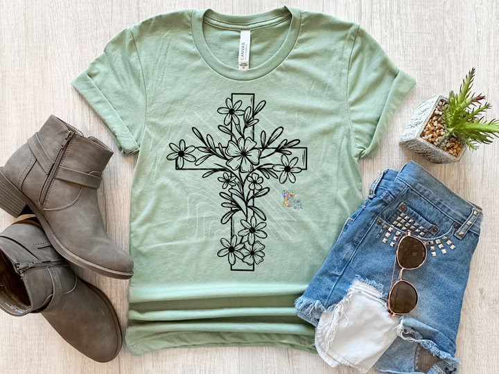 Floral Cross