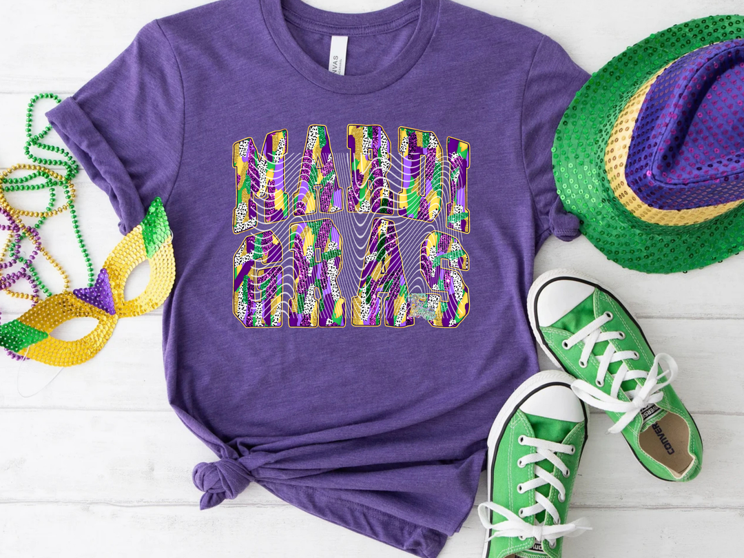 Mardi Gras Brush Strokes