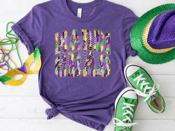 Mardi Gras Brush Strokes