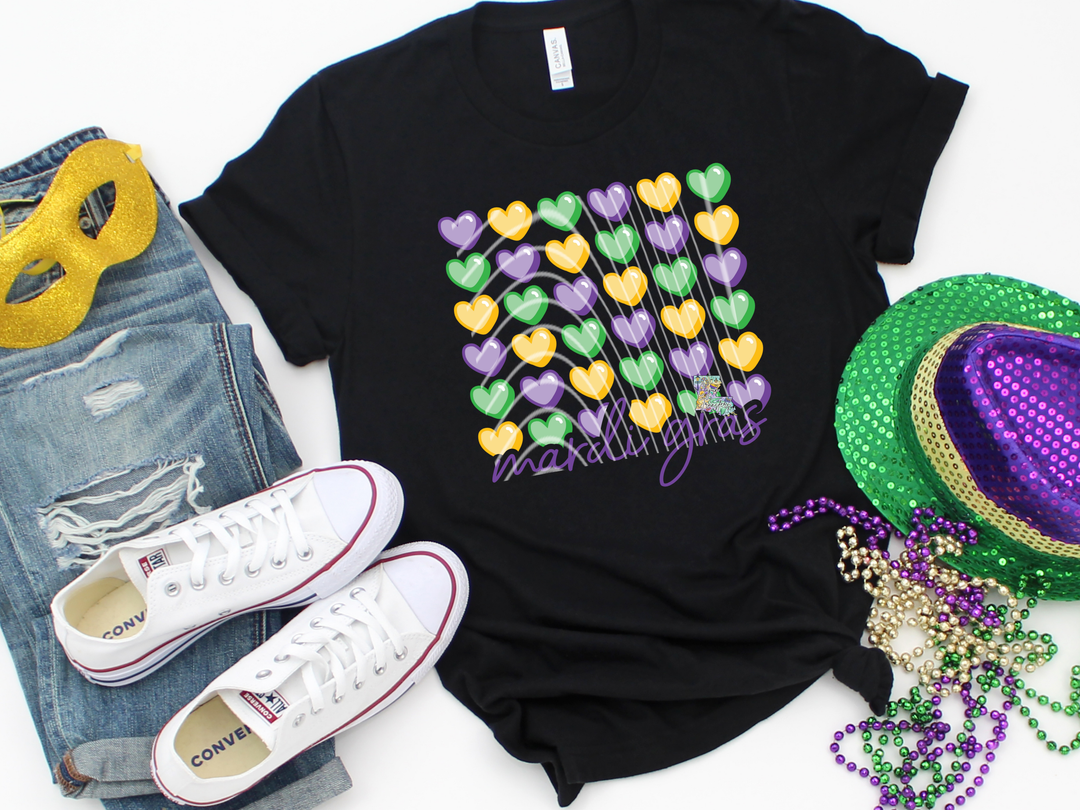 Mardi Gras Hearts