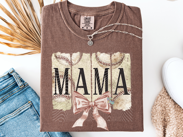 Mama Baseball Bow