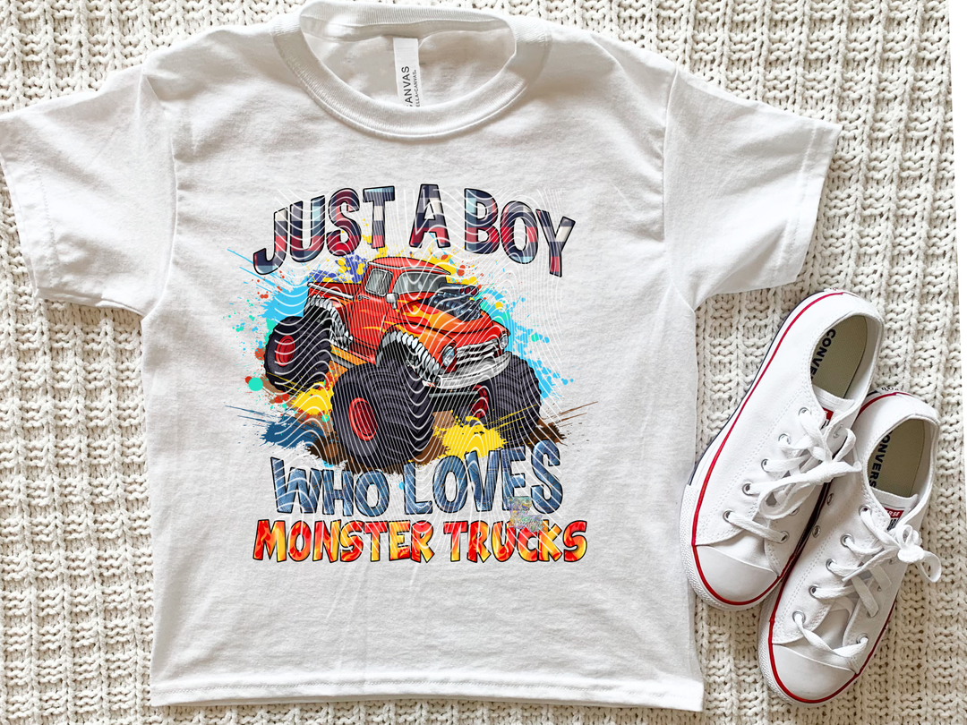 Just a Boy Who Loves Monster Trucks
