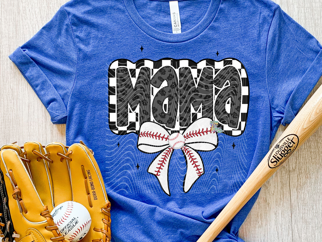 Mama Baseball Bow