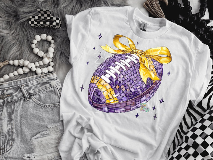 Disco Purple & Yellow Football