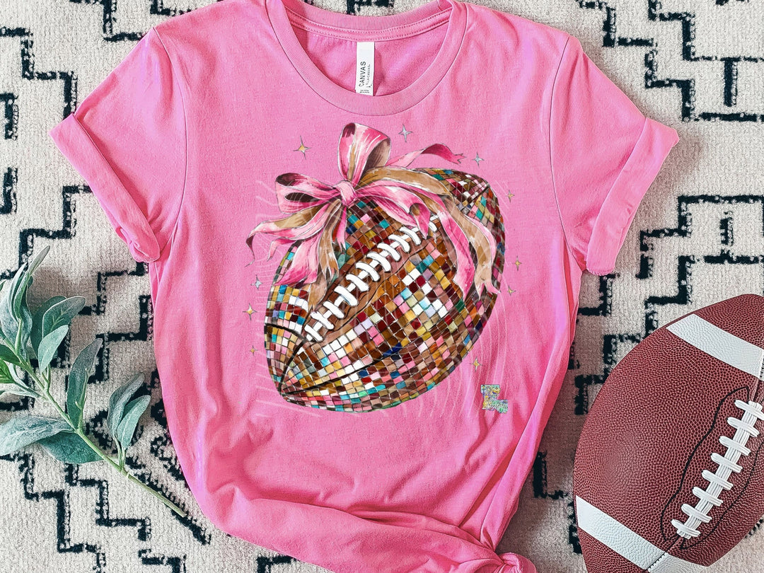 Football Pink Bow