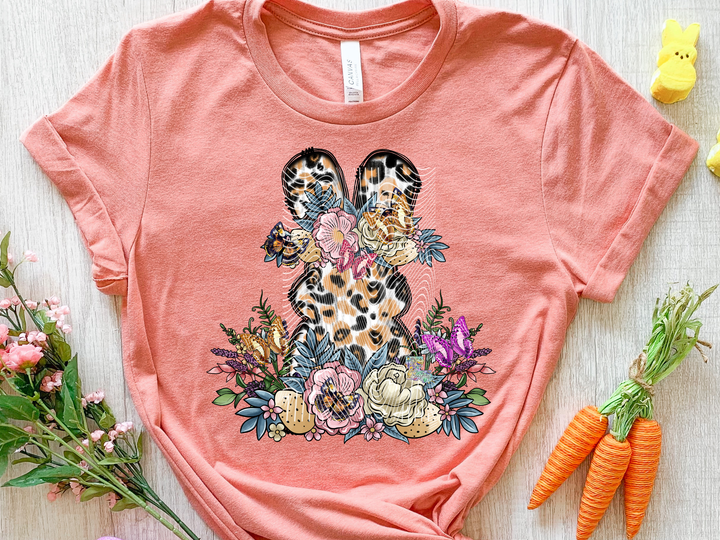 Floral Leopard Bunny