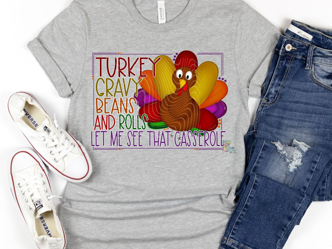 Turkey Gravy Beans & Rolls