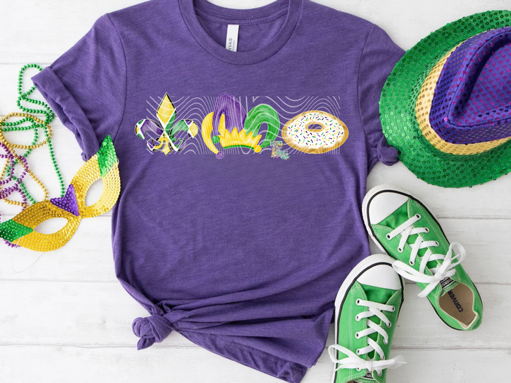 Watercolor Mardi Gras