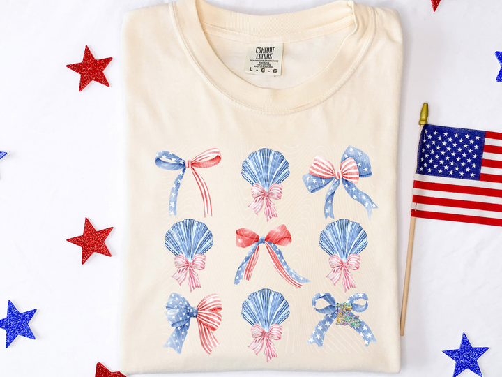 Patriotic Seashell Coquette