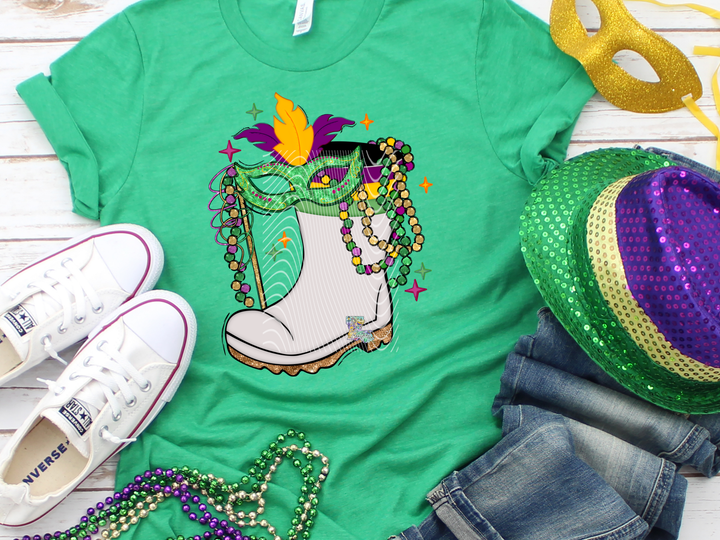 Mardi Gras Shrimp Boots