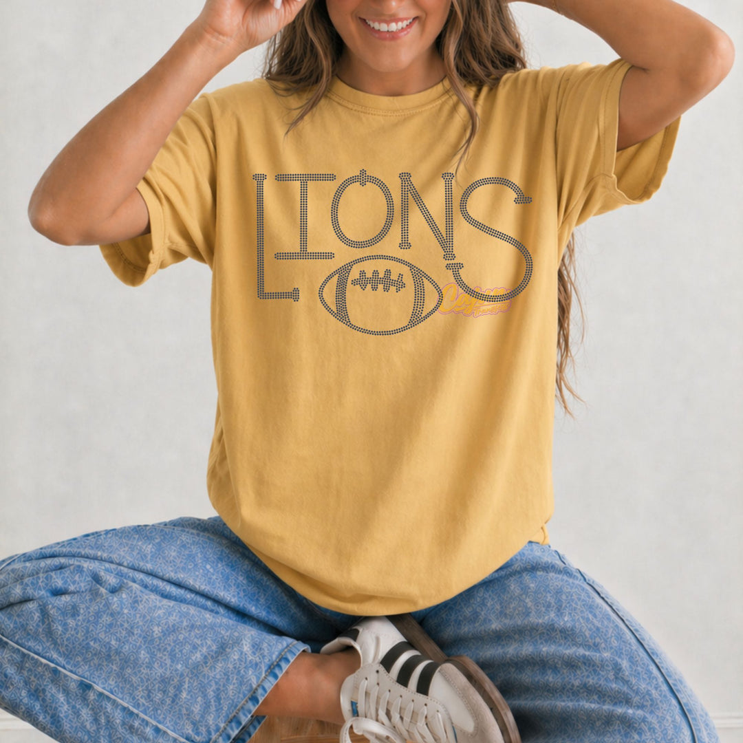 CHS LIONS BLING SPANGLE PATCH