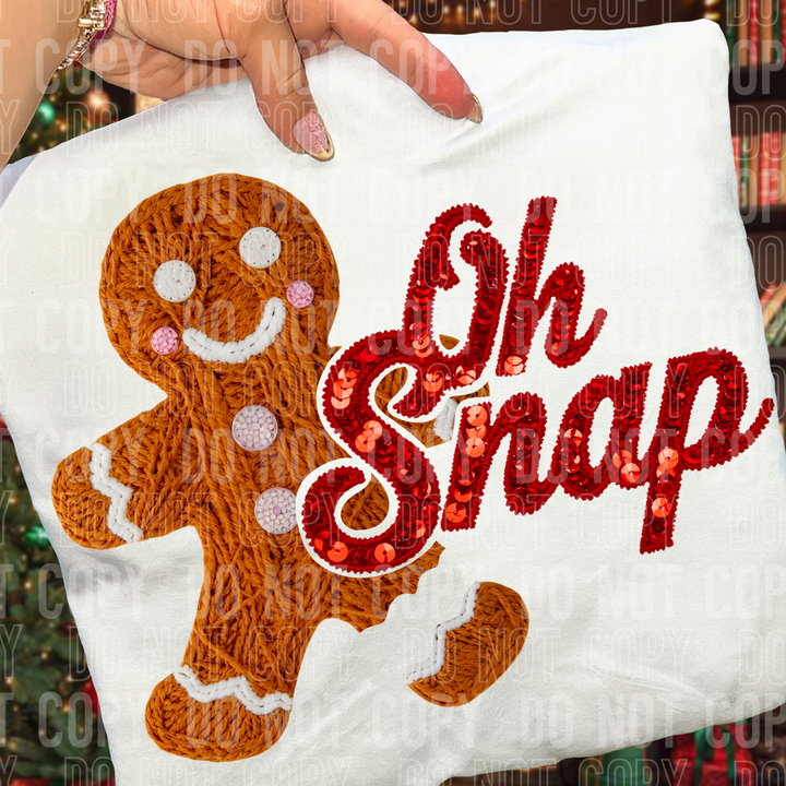 Oh Snap Faux Yarn & Sequins