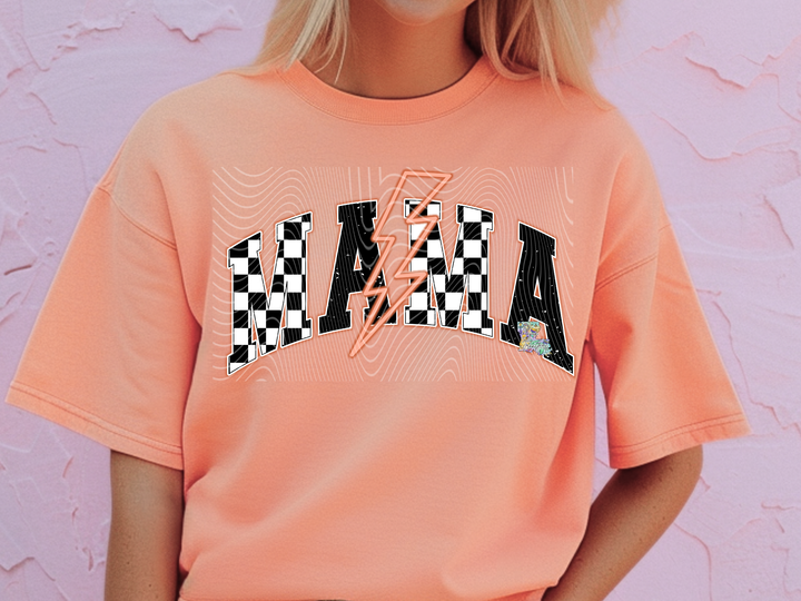Mama Orange Checkered