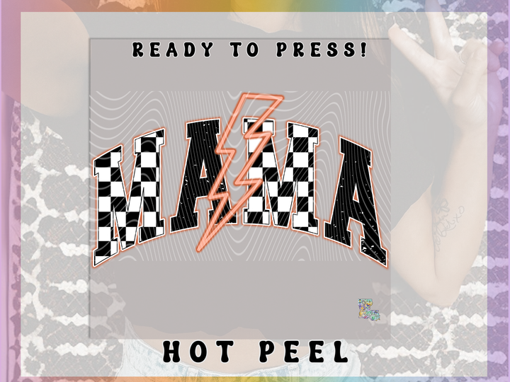 Mama Orange Checkered