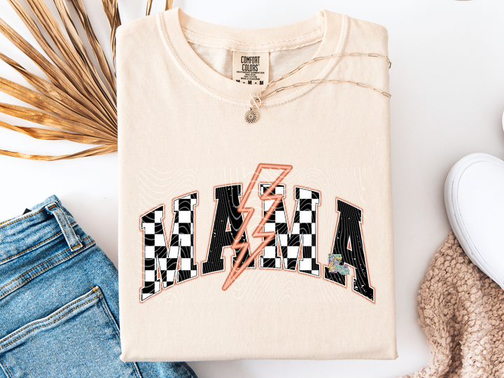 Mama Orange Checkered