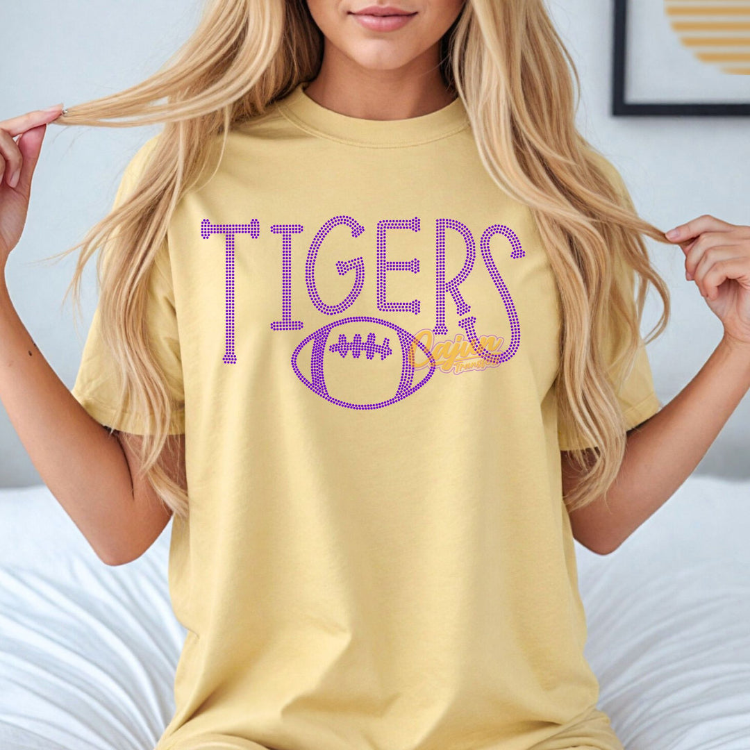 TIGERS FOOTBALL SPANGLE PATCH