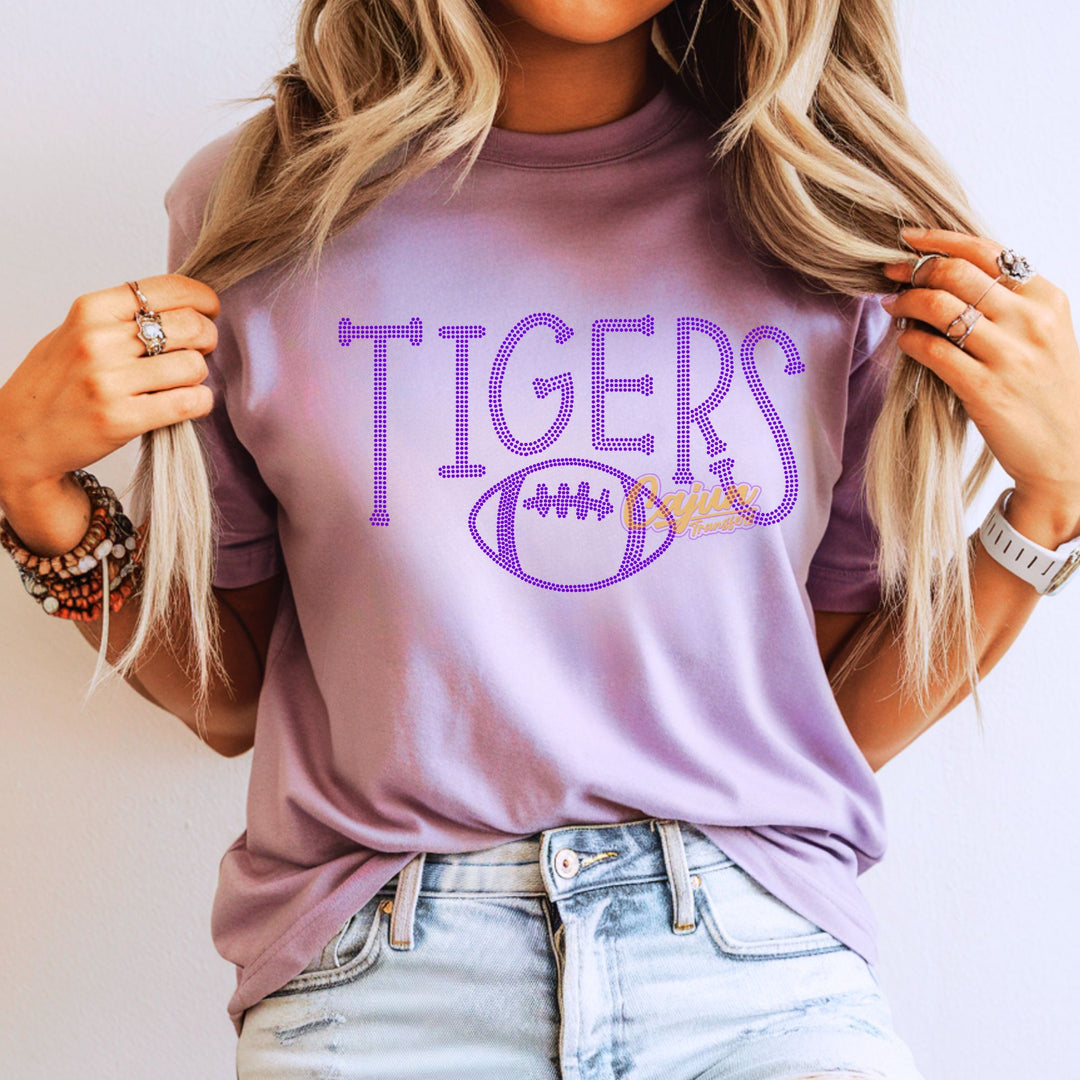 TIGERS FOOTBALL SPANGLE PATCH