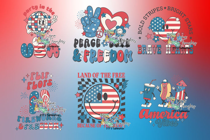 Patriotic Pre-Made Gang Sheet 329
