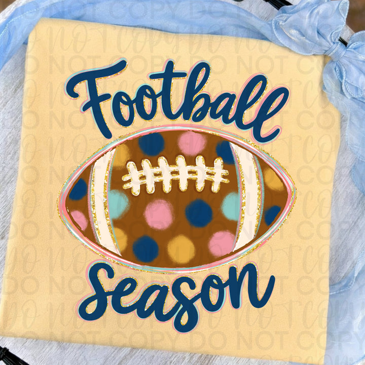 Polka Dot Football Bow
