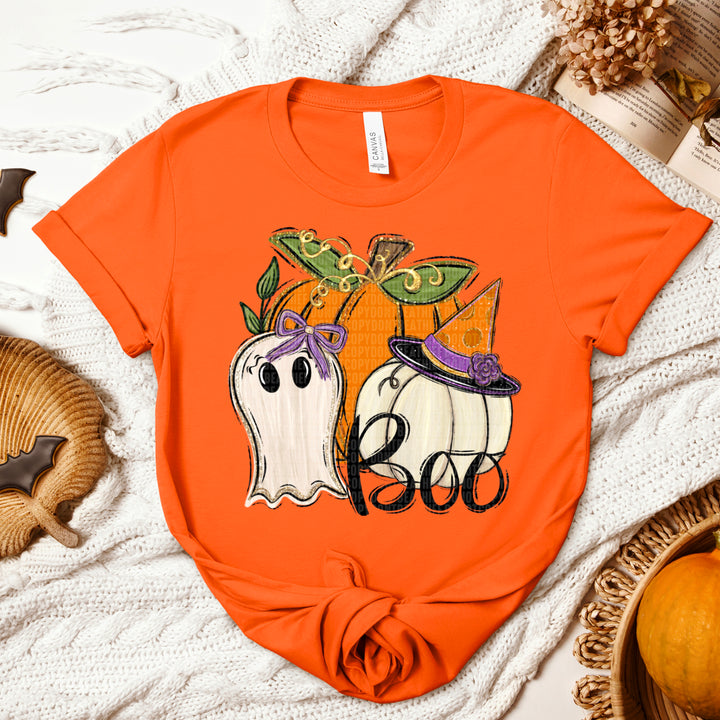 Boo Ghost & Pumpkins