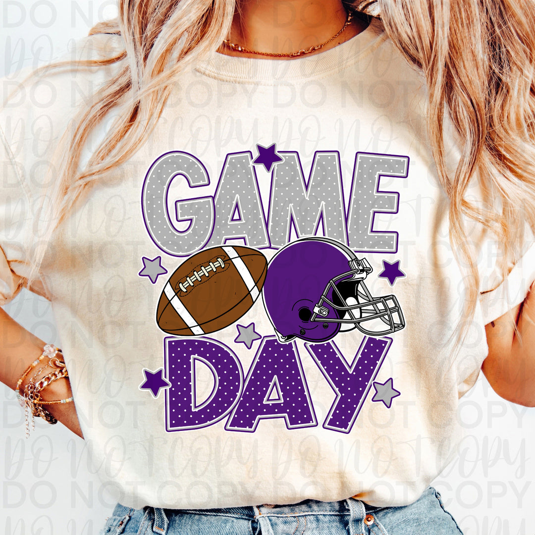 Game Day - Purple & Silver