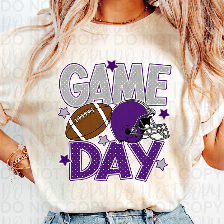 Game Day - Purple & Silver