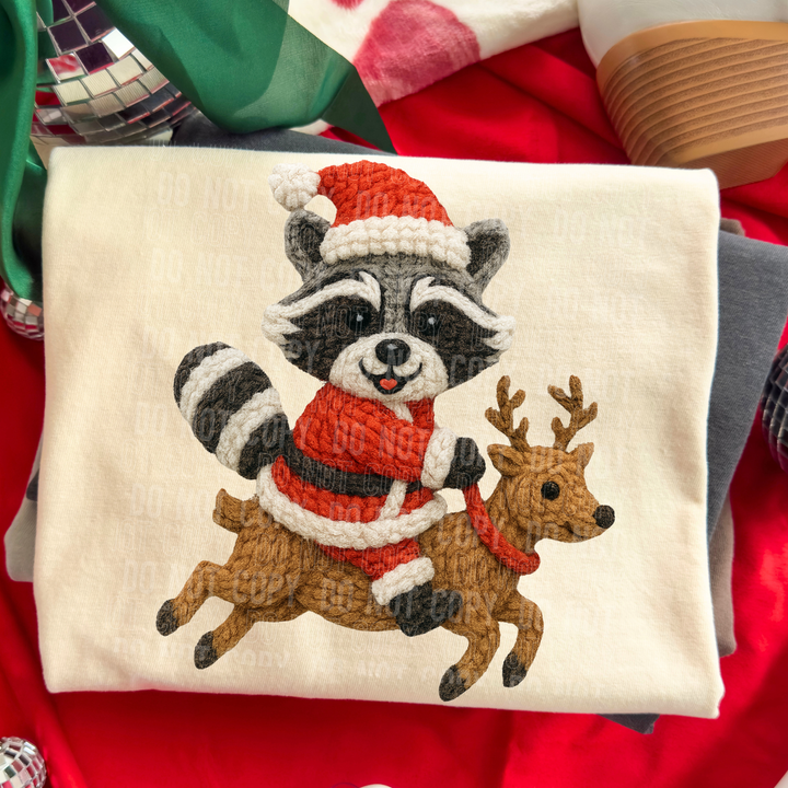 Racoon Reindeer Faux Yarn