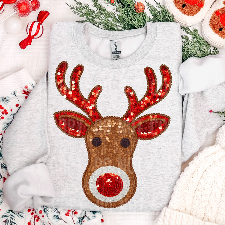 Reindeer Faux Sequins