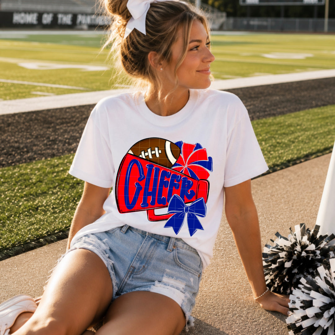 Cheer - Royal Blue & Red
