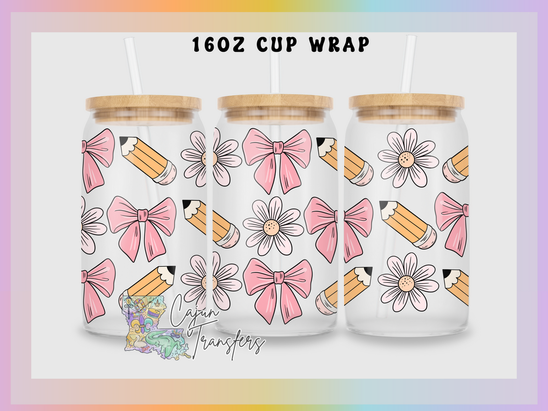 Pencil Bow - Libbey Cup Wrap