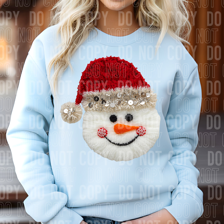 Snowman Faux Yarn