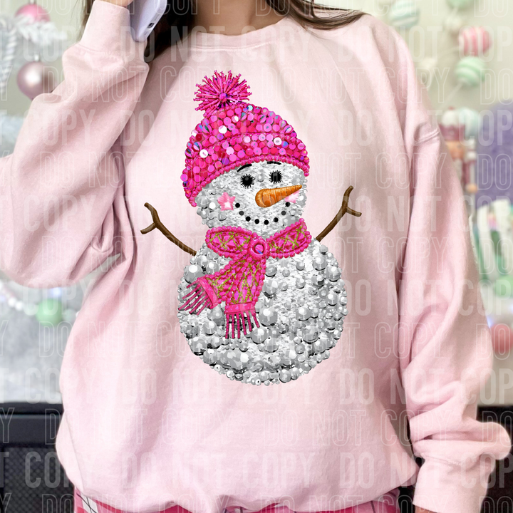 Snowman Faux Sequins