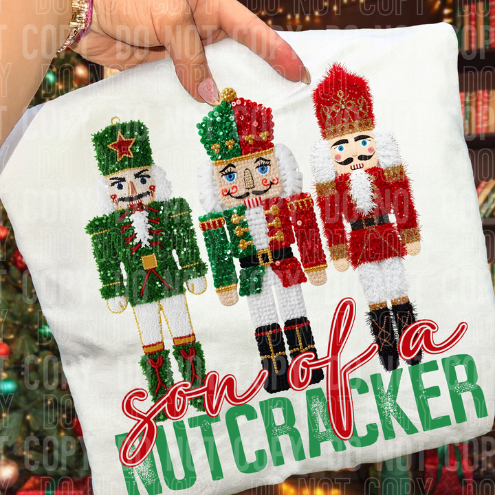 Son of a Nutcracker Faux Sequins