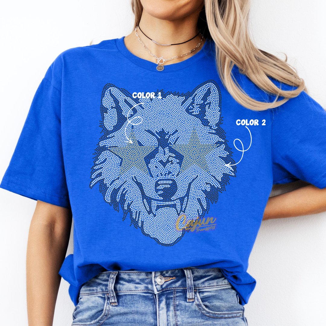 WOLF WITH STAR EYES SPANGLE PATCH