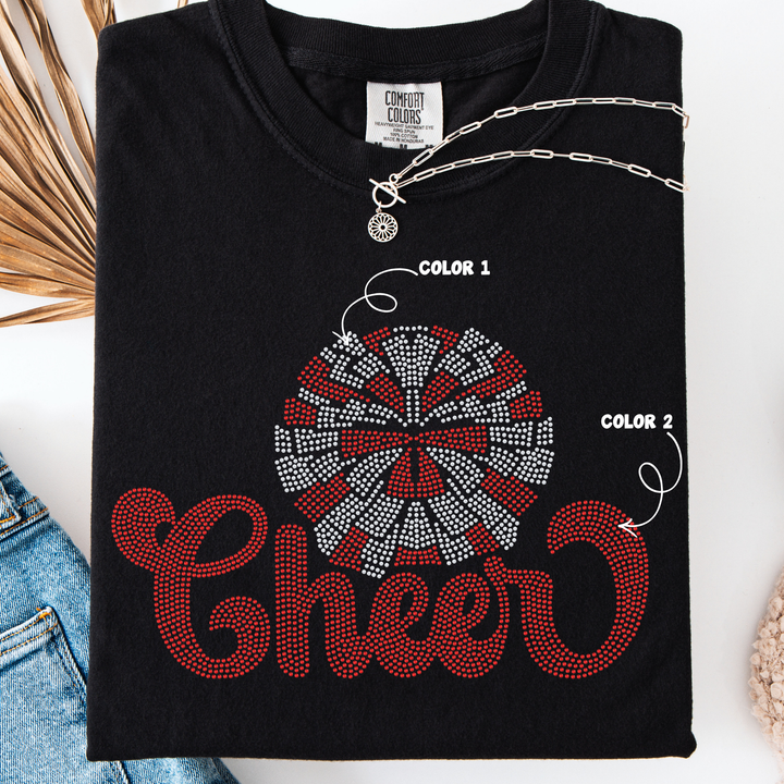CHEER POM POM SPANGLE PATCH
