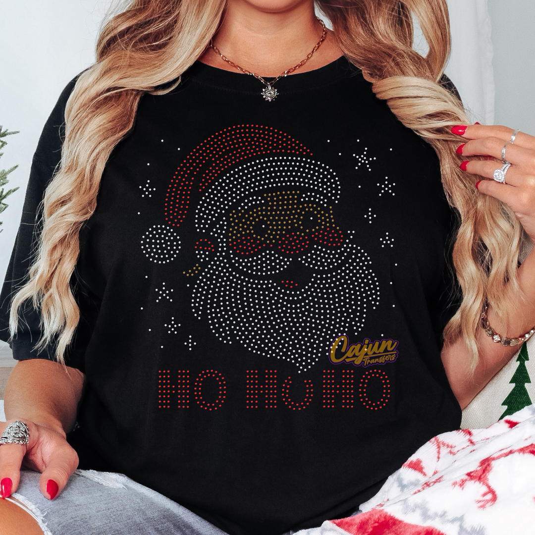 HO HO HO SANTA SPANGLE PATCH