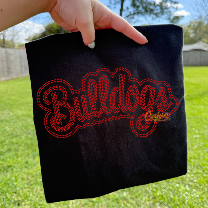 BULLDOGS OUTLINED SPANGLE PATCH