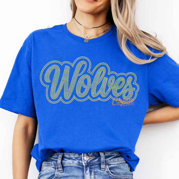 WOLVES OUTLINED SPANGLE PATCH