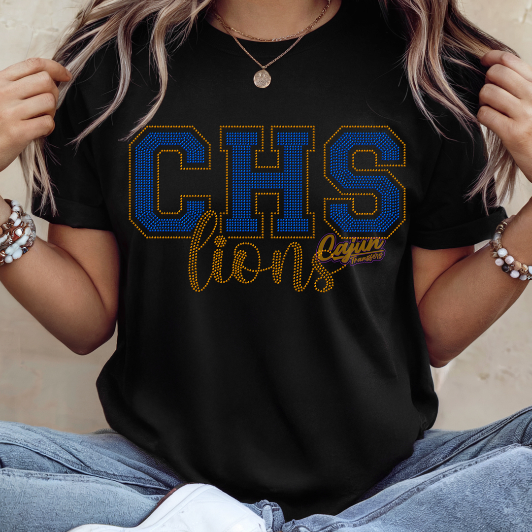CHS LIONS SPANGLE PATCH