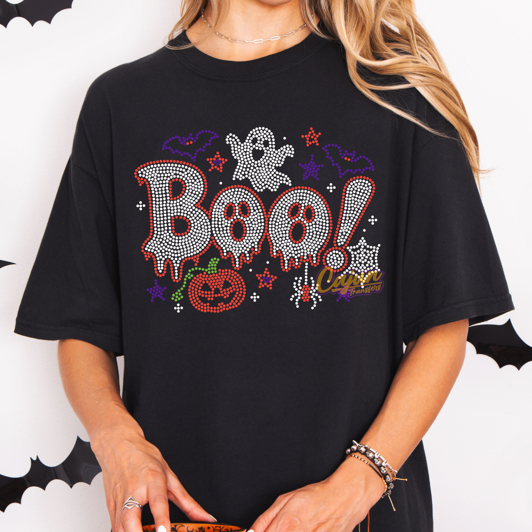 BOO HALLOWEEN SPANGLE PATCH
