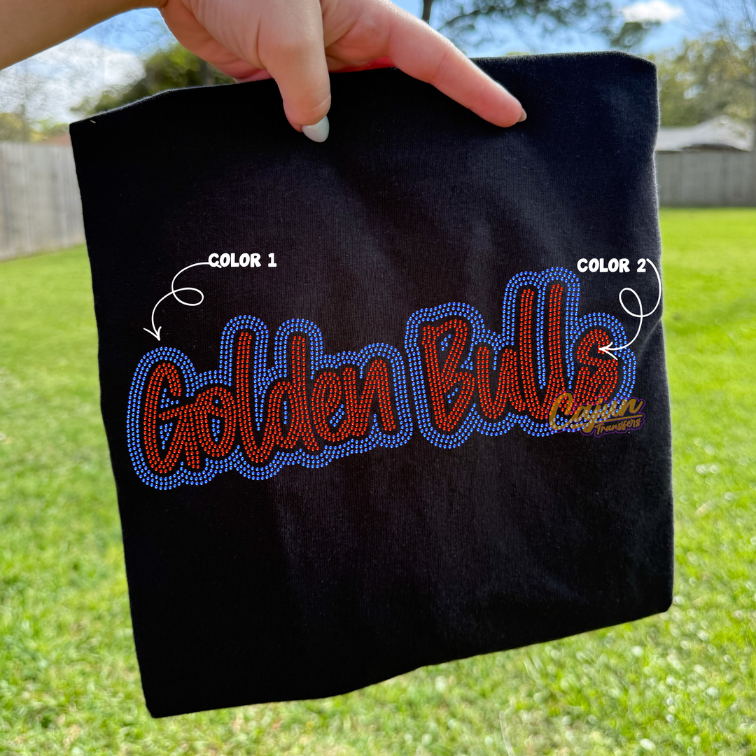 GOLDEN BULLS SPANGLES PATCH