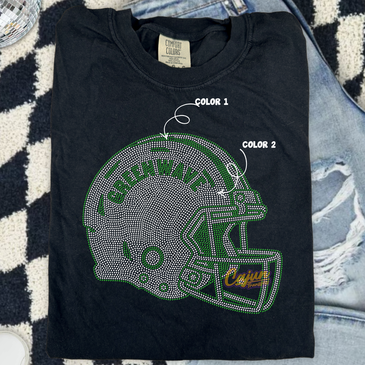 GREENWAVE HELMENT SPANGLES PATCH