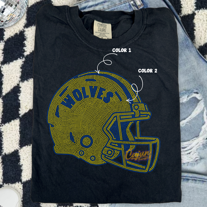 WOLVES HELMET SPANGLE PATCH