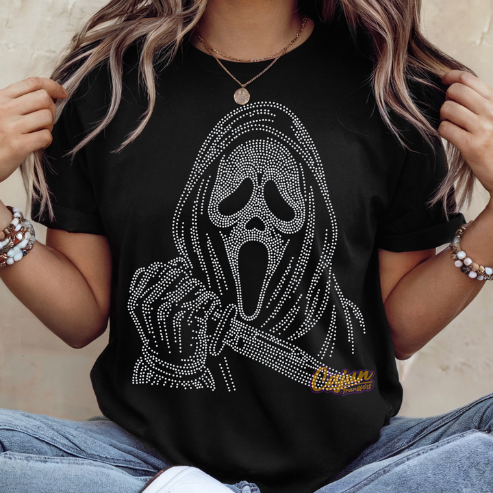 GHOST FACE SPANGLE PATCH