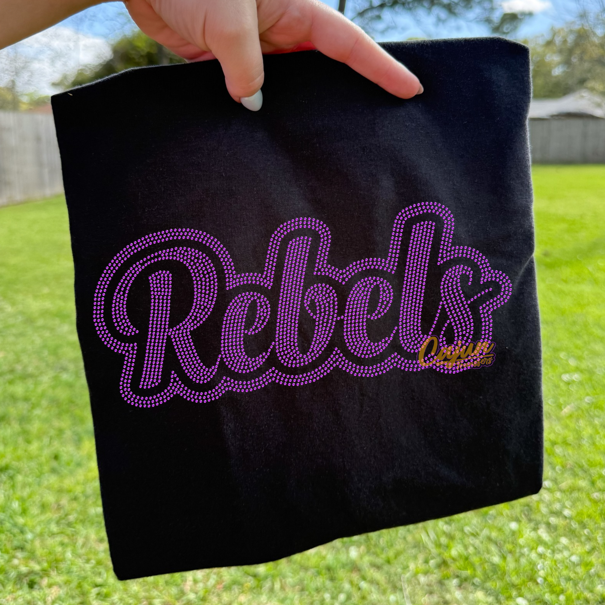 REBELS SPANGLE PATCH – Cajun Transfers