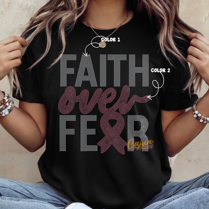 FAITH OVER FEAR SPANGLE PATCH
