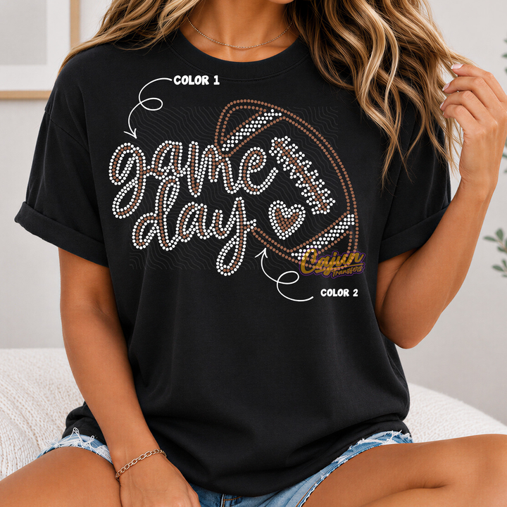 GAME DAY FOOTBALL SPANGLE PATCH