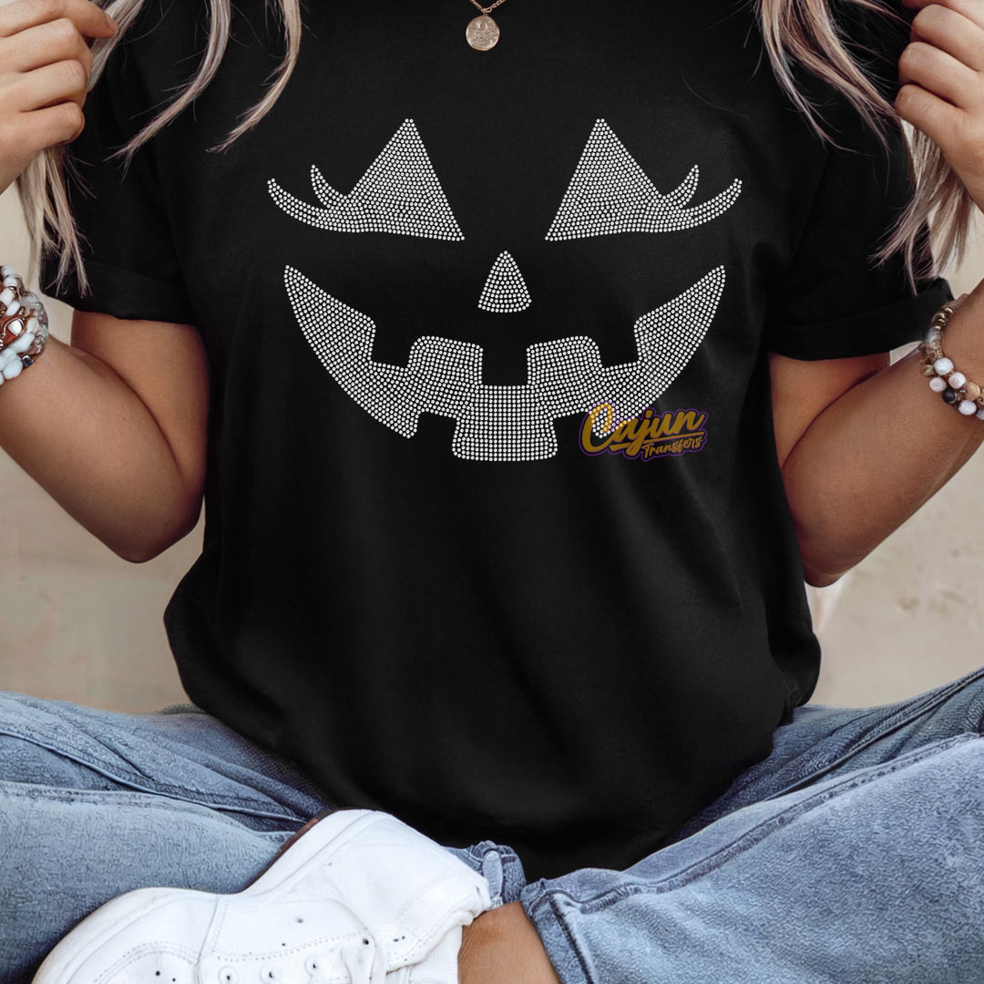 PUMPKIN FACE SPANGLE PATCH